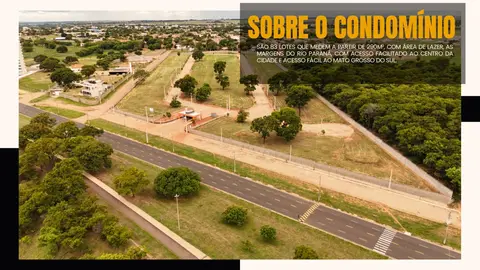 Terreno em Condomínio para Venda em Presidente Epitácio, Residencial Parque da Orla